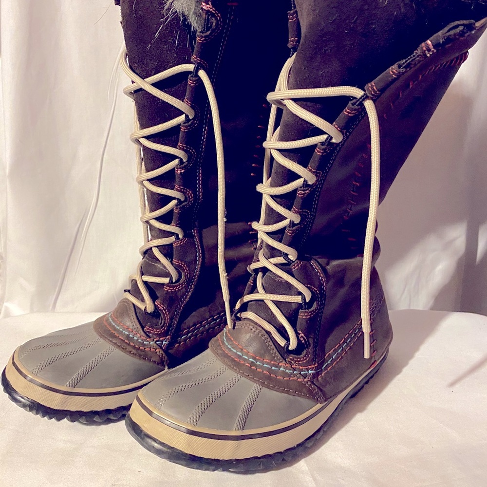 Sorel waterproof tall winter boots.